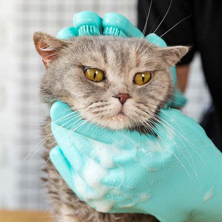 Transform Your Pet Grooming Routine with Our Silicone Pet Grooming Massage Bathing Glove